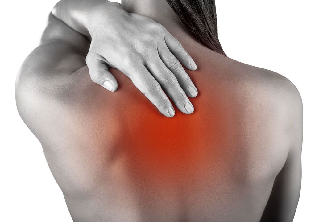 rugpijn als gevolg van osteochondrose