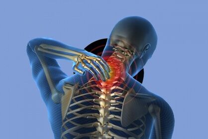 pijn in de nek met osteochondrose