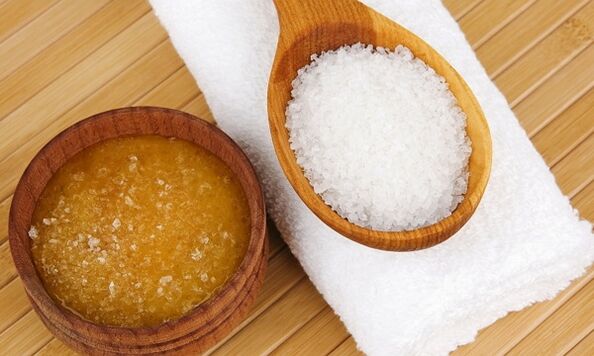 honing en zout voor de behandeling van knieartrose